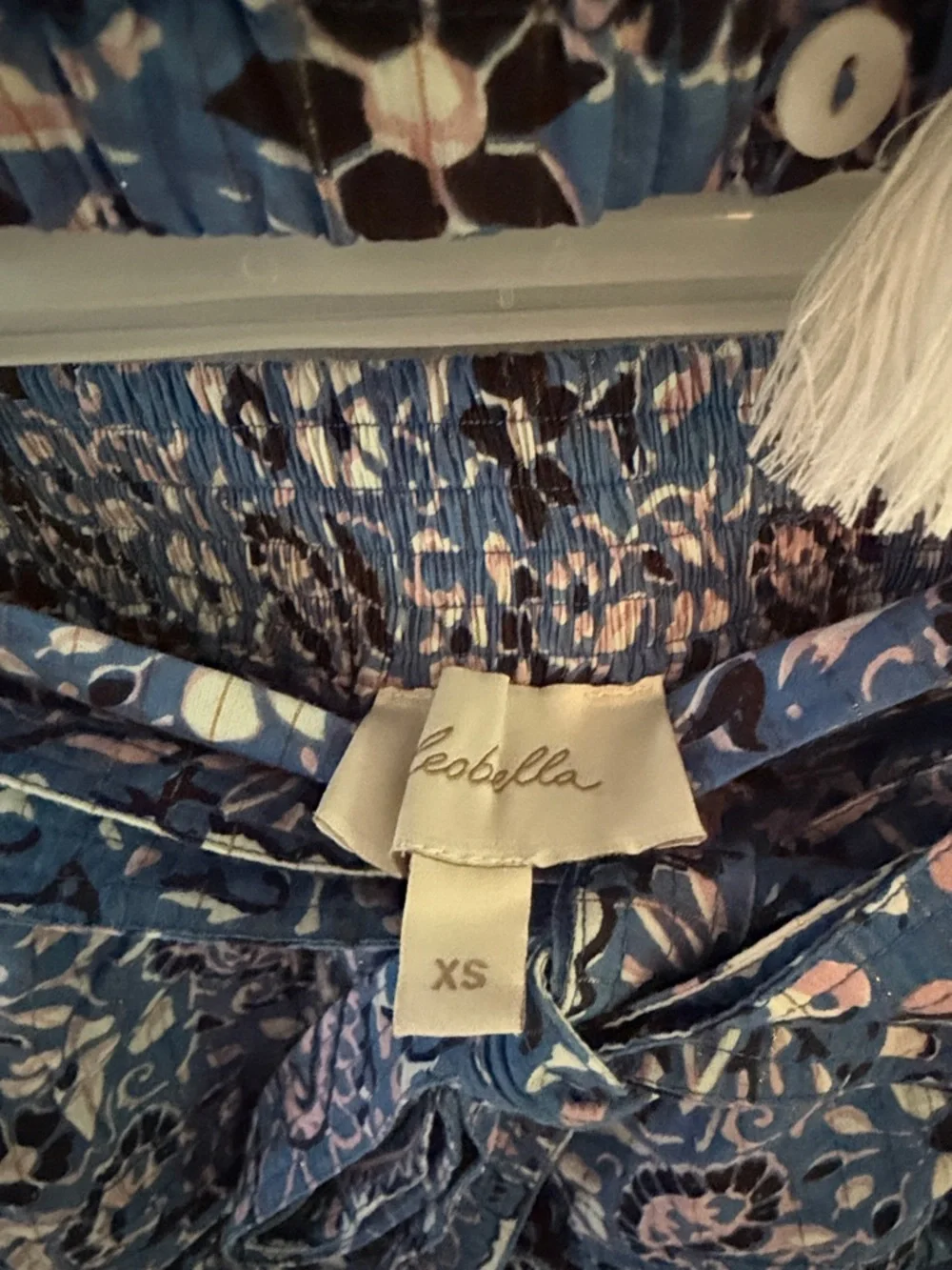 Cleobella Blue and Pink Floral Matching Set Xs